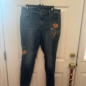 Old Navy Rockstar jeans with floral detail